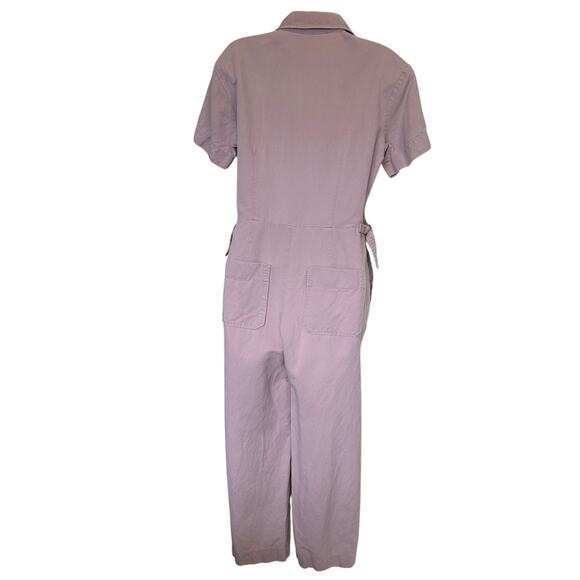 Club Monaco Pink Short Sleeve Boilersuit SIZE 2 Utility Jumpsuit Relaxed $249 - Picture 7 of 11